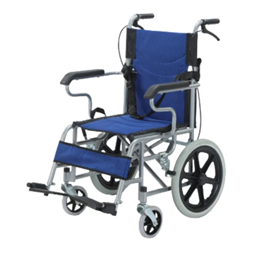 Hot Sale Stainless Steel Lightweight Foldable Manual Wheelchair High Backrest Portable Reclining Feature for Physical Therapy