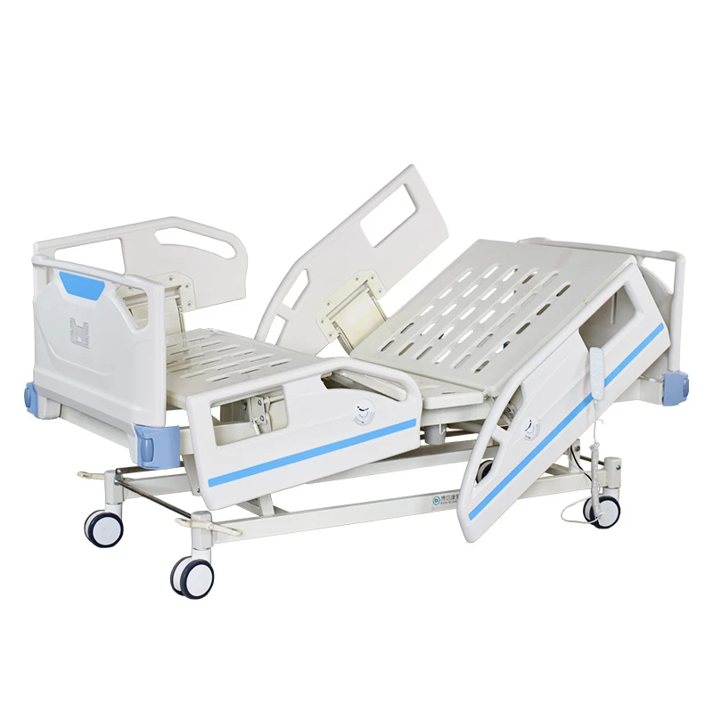 Five-Function Electric Hospital Bed Anti-Collision Wheel Punching Surface