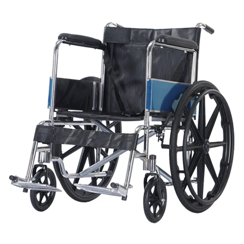 CE Medical Grade Superlight Aluminum Folding Manual Wheelchair for Postoperative Disabled Elderly Rehabilitation Supply OEM ODM