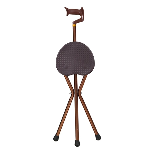 Customized Foldable Walking Cane Stool Adjustable Non-slip Mobility Aid Elderly Disabled