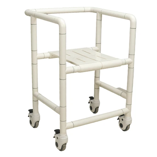 Hospital Adult Patient Home Use Nylon Steel Potty Commode Shower Chair with Wheels