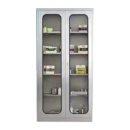 Modern Design Stainless Steel Acid-Base Chemicals Storage Cabinet Medicine Storage Cabinet with Glass Doors