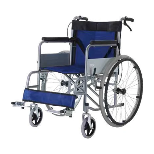 Manufacturer Best-Seller Portable Manual Wheelchair Foldable Wheelchair Lightweight for the Disabled Steel Wheelchair