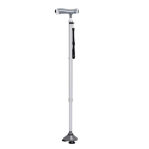 Wholesale Orthopedic-recommended Walking Cane Stick Crutch With LED and Alarm Aluminum Alloy Adjustable Collapsible Custom