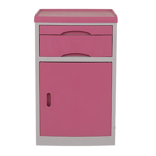 Hot Sale Hospital Patient Room Overbed Locker Medical ABS Bedside Cabinet for Commercial