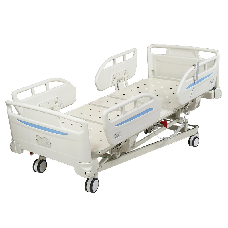 Electric Five-Function Hospital Bed with Four Small Side Rails