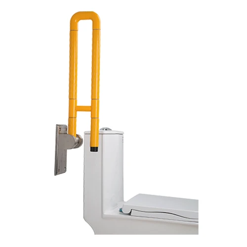 U Shape ABS Plastic Flip up Down Hospital Home Disabled Bathroom Toilet Safety Rails Handicap Folding Grab bar for Elderly