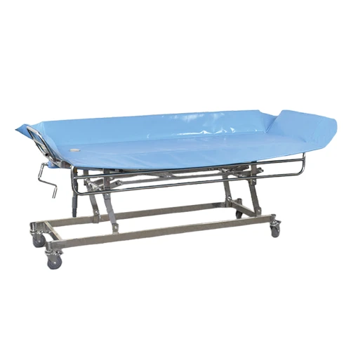 Disabled Medical Bath Shower Trolley Bed Manual Hospital Patients Nursing Home Elderly Shower Bath Bed