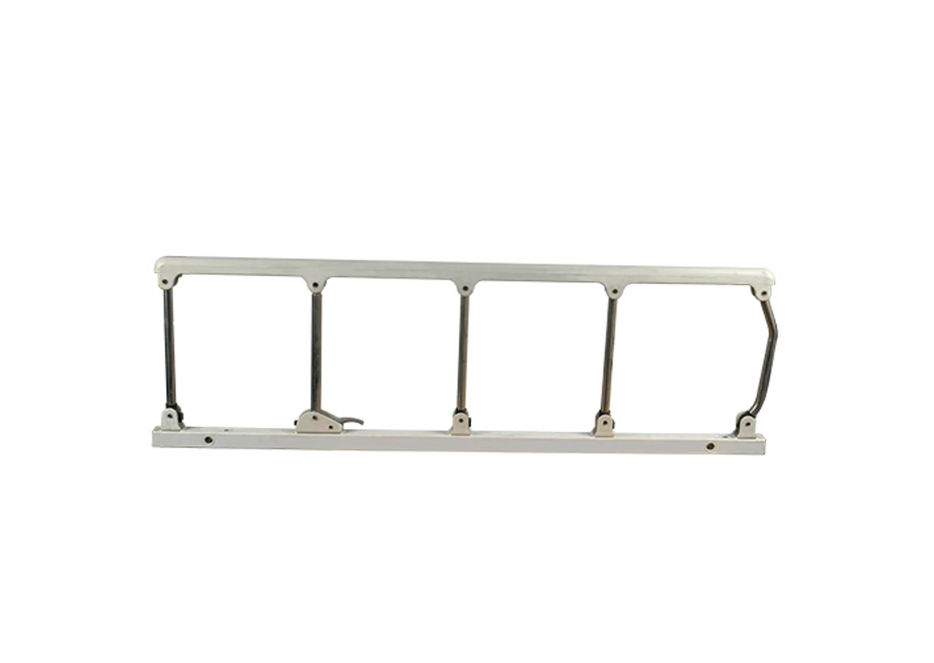 Bed side safety rail anti-pinch guardrail