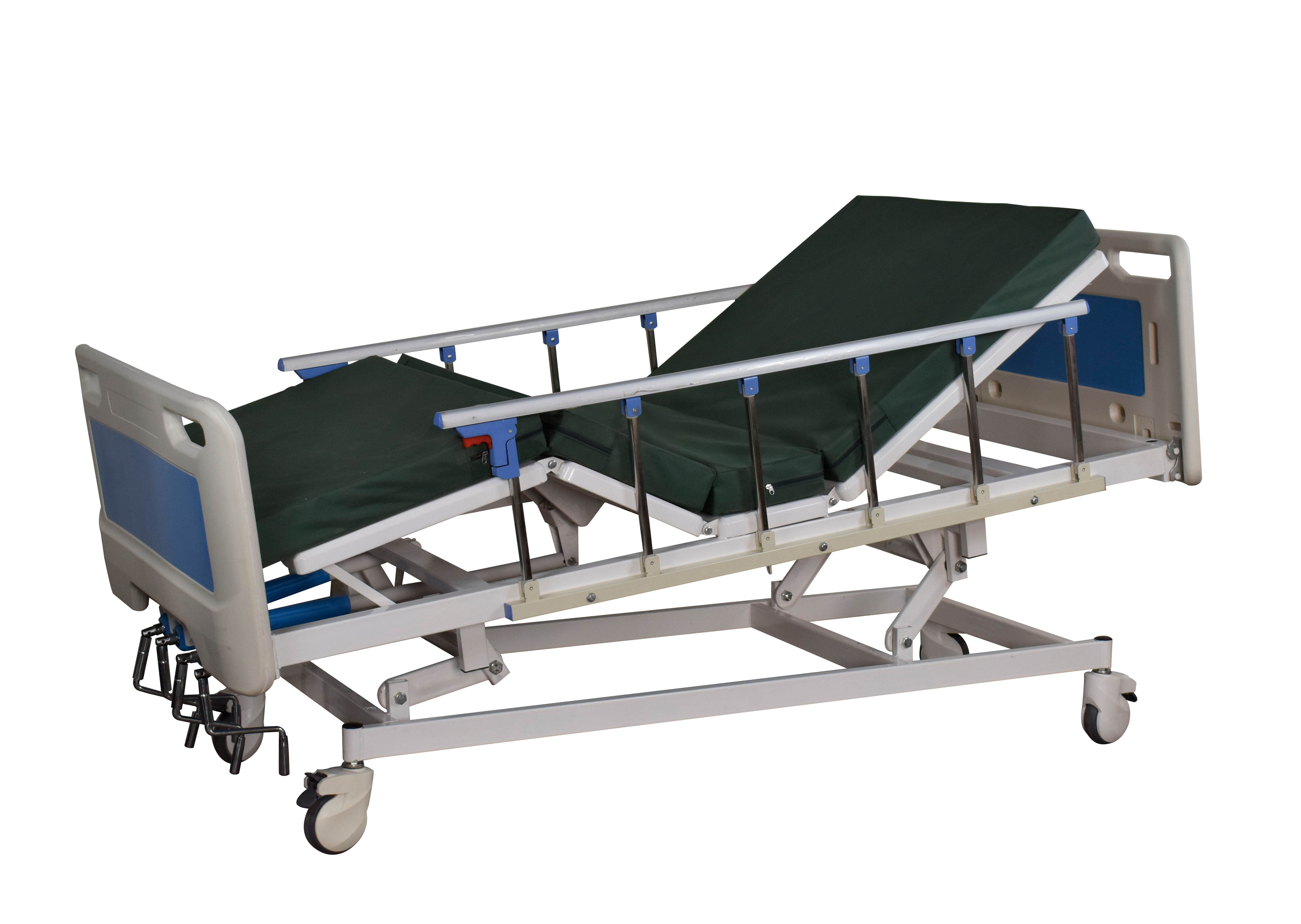 Manual 5 functions hospital bed moving hospital bed