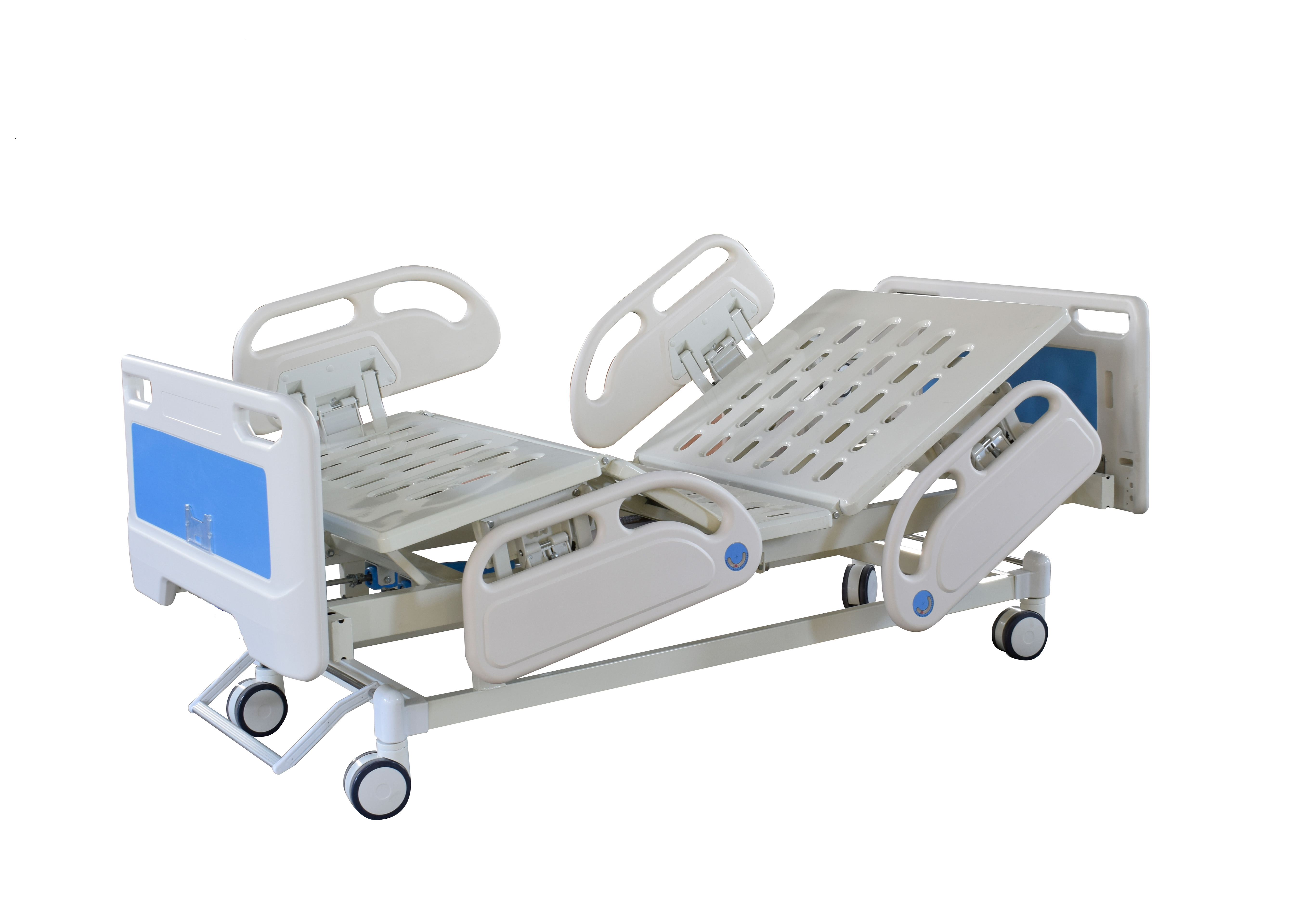 Hospital bed suppliers emergency 2 cranks manual price hospital bed  for sale