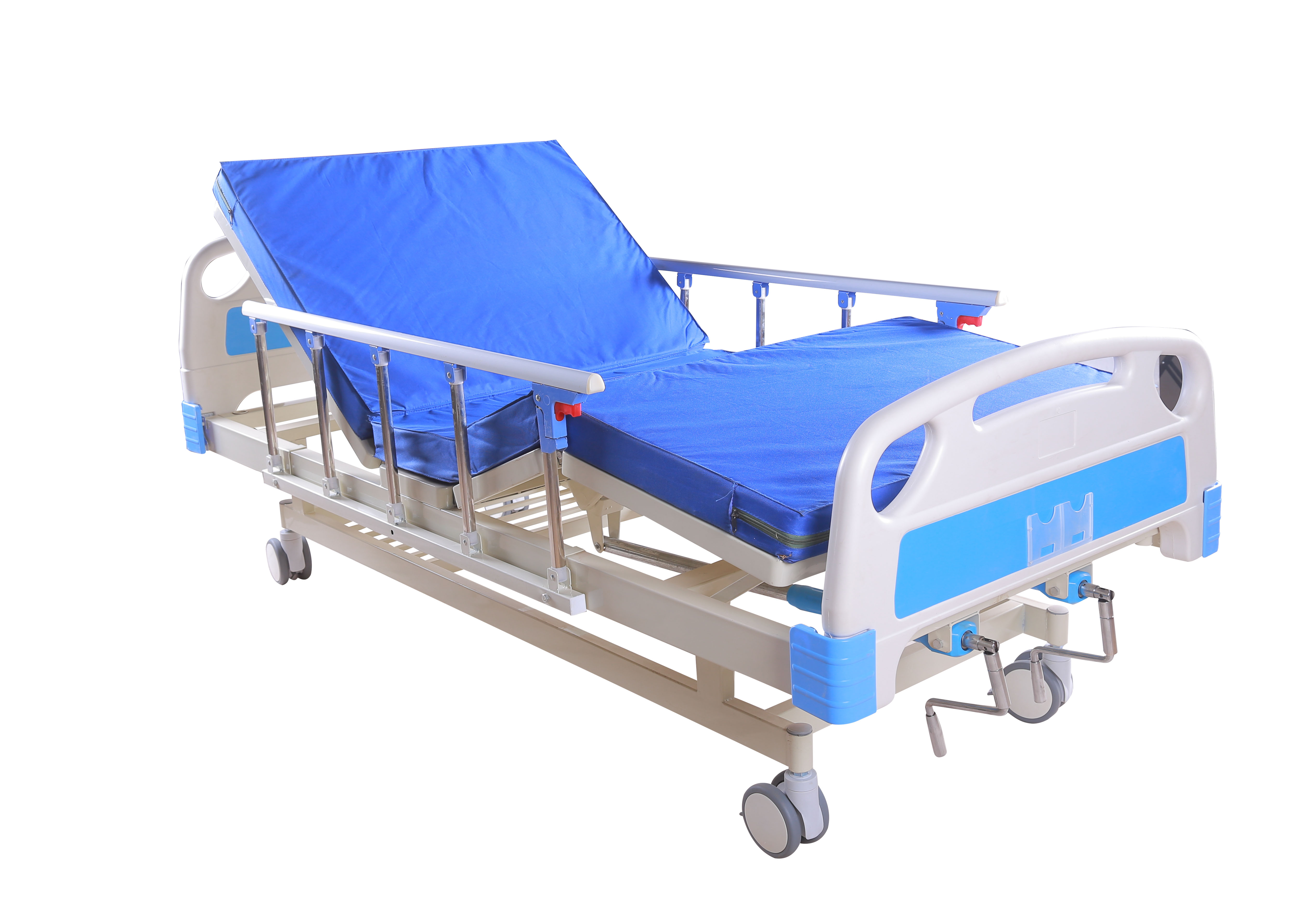 multi function two crank hospital bed for clinic and hospital patient bed for sale
