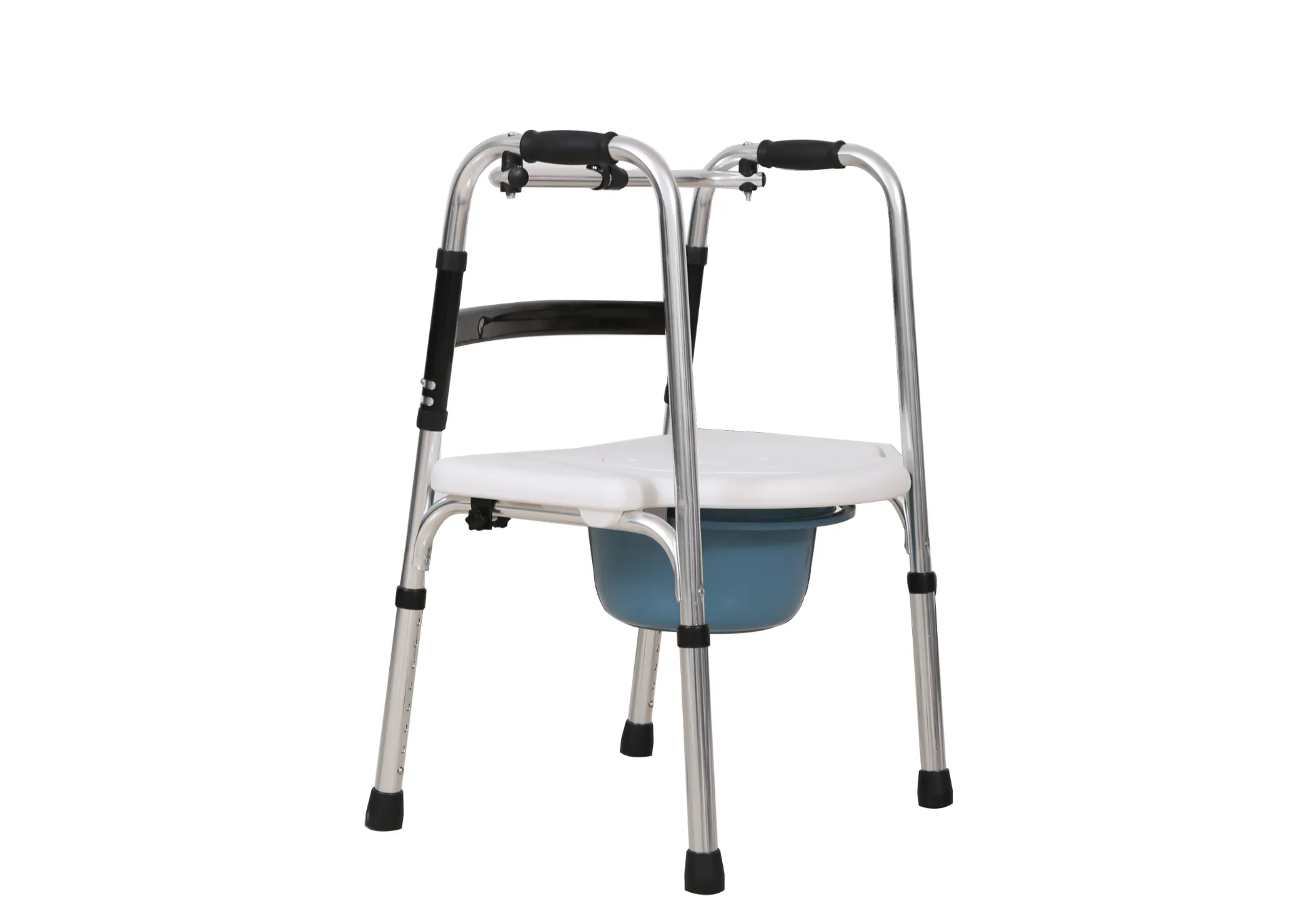 Disabled walking trolley mobile folding walking aids for sale with commode