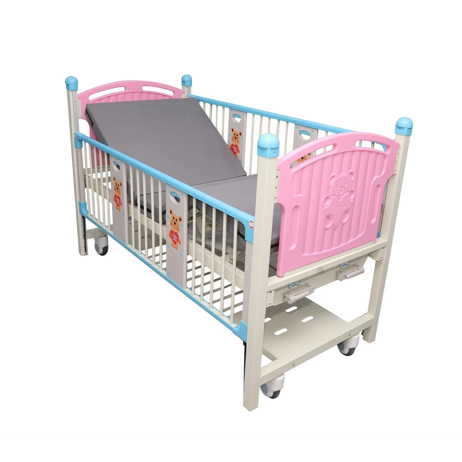 Newborn Baby Cot Kids' Cribs Adjustable Abs Plastic Pediatric Nursing Children Hospital Bed