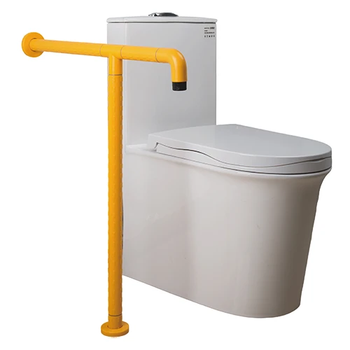 ABS Plastic Handicap Safety Grab Bar for Elderly & Disabled Wall & Floor Mounted for Bathroom Toilets & Washrooms