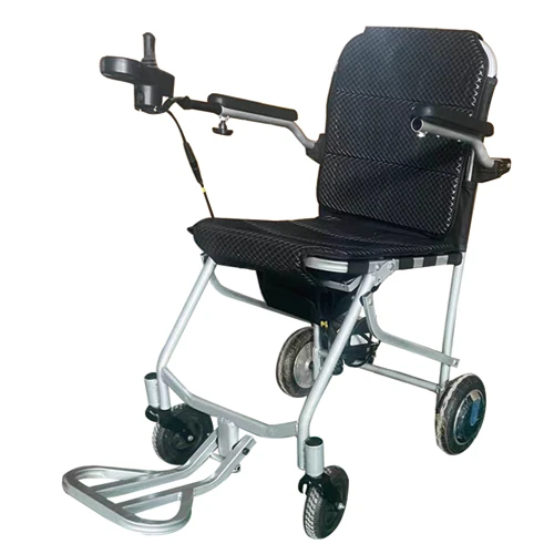 Ultra-Light Aluminum Alloy Folding Electric Wheelchair with LCD Screen Display Portable for Disabled People