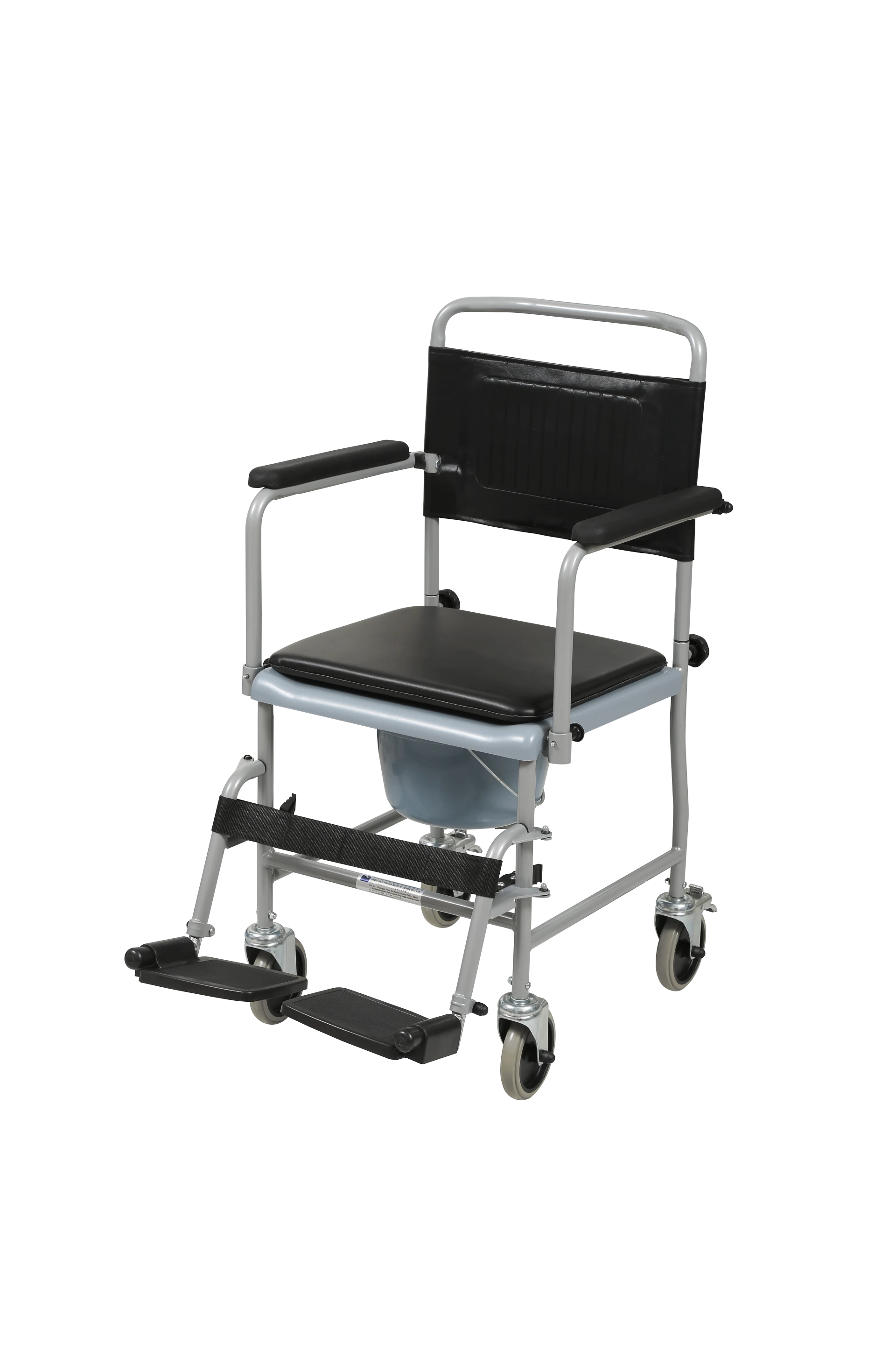 Health Care Supplies Old Man Disabled Commode Chair with Wheels