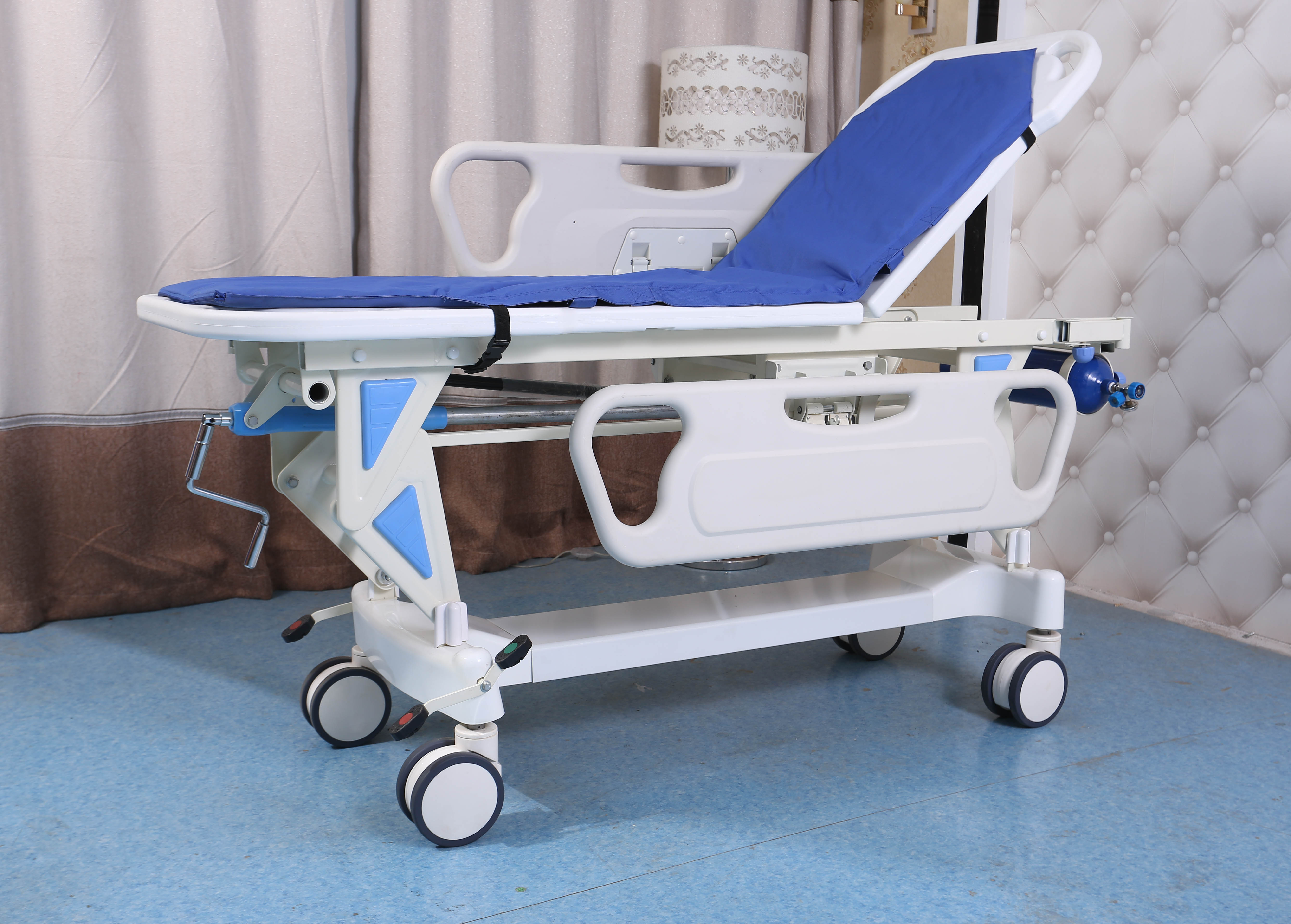 Emergency Medical Trolley Equipment - Lockable, On Wheels, with Drawers