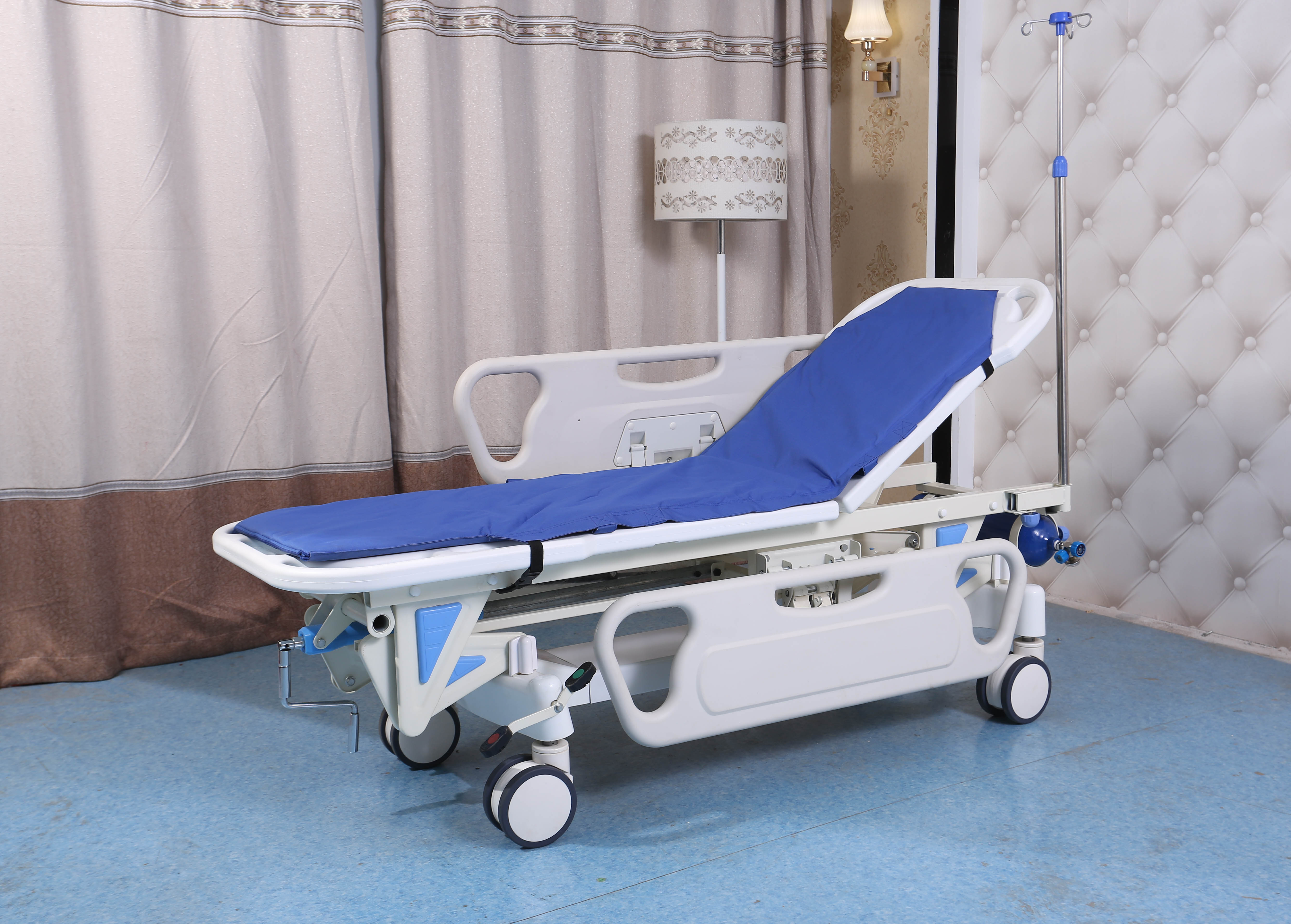 Emergency Medical Trolley Equipment - Lockable, On Wheels, with Drawers