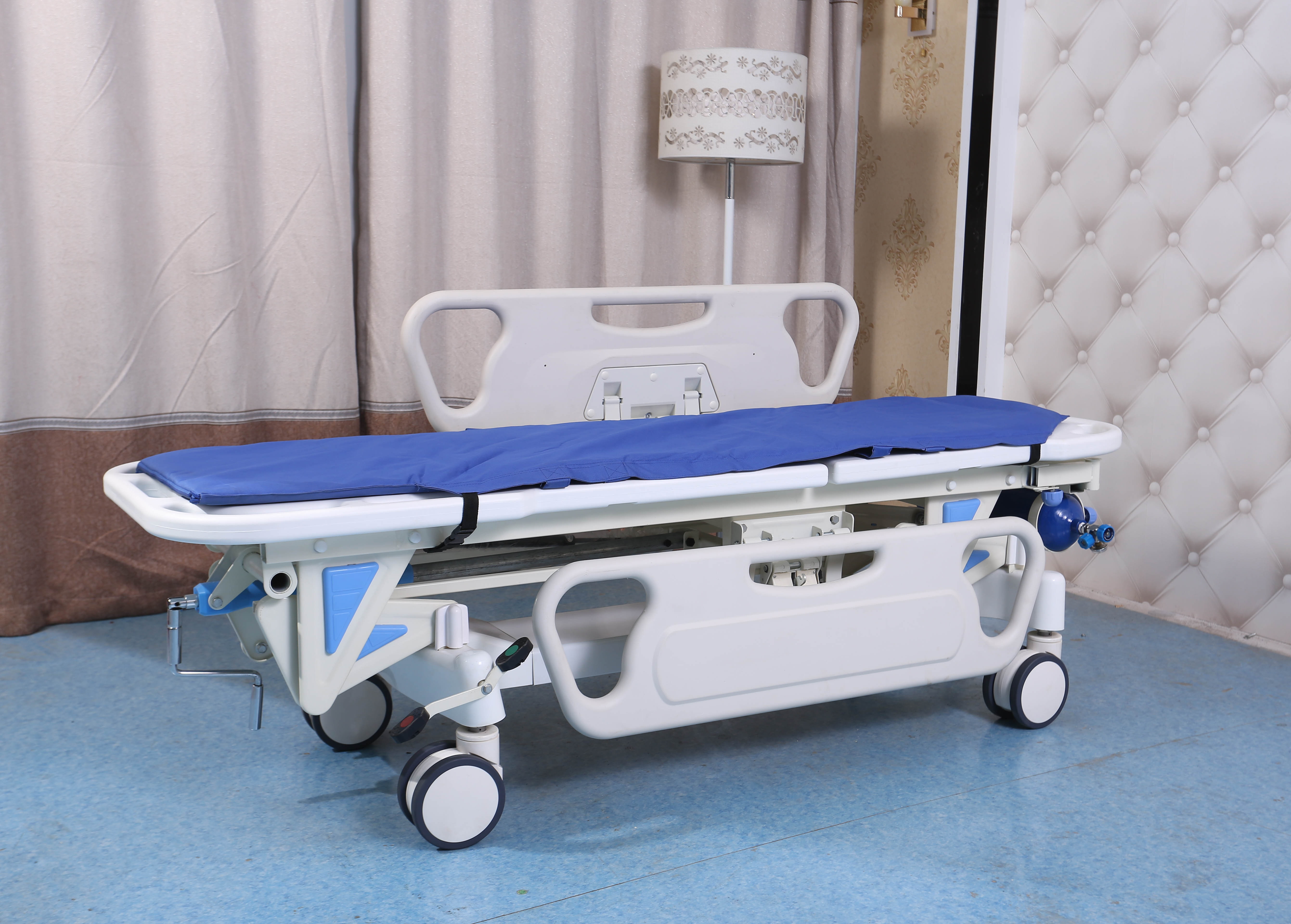 Emergency Medical Trolley Equipment - Lockable, On Wheels, with Drawers