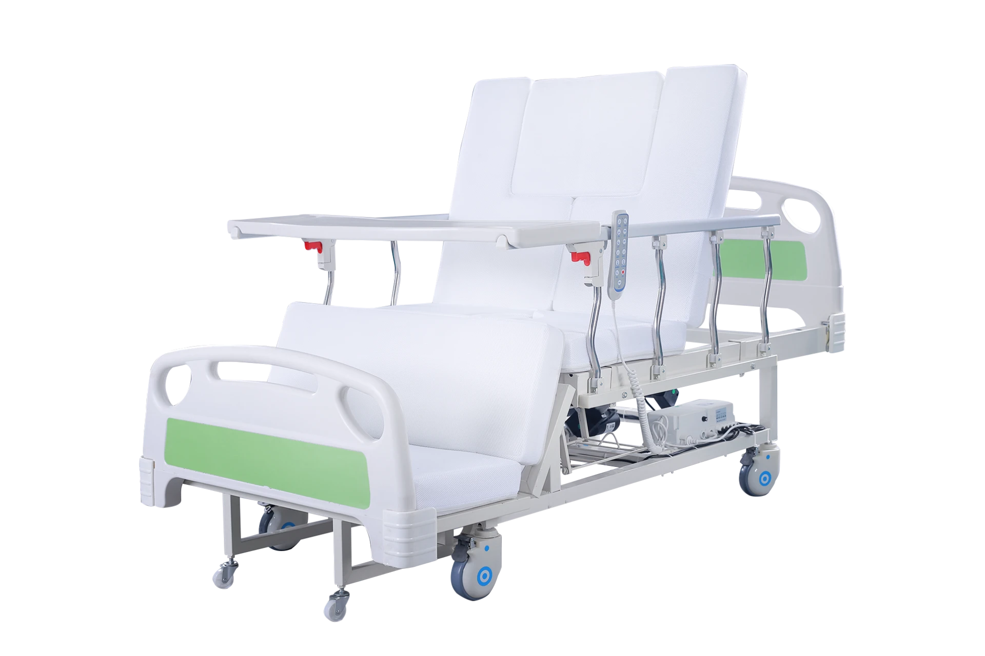 Electric aluminum curved railing full curved nursing bed