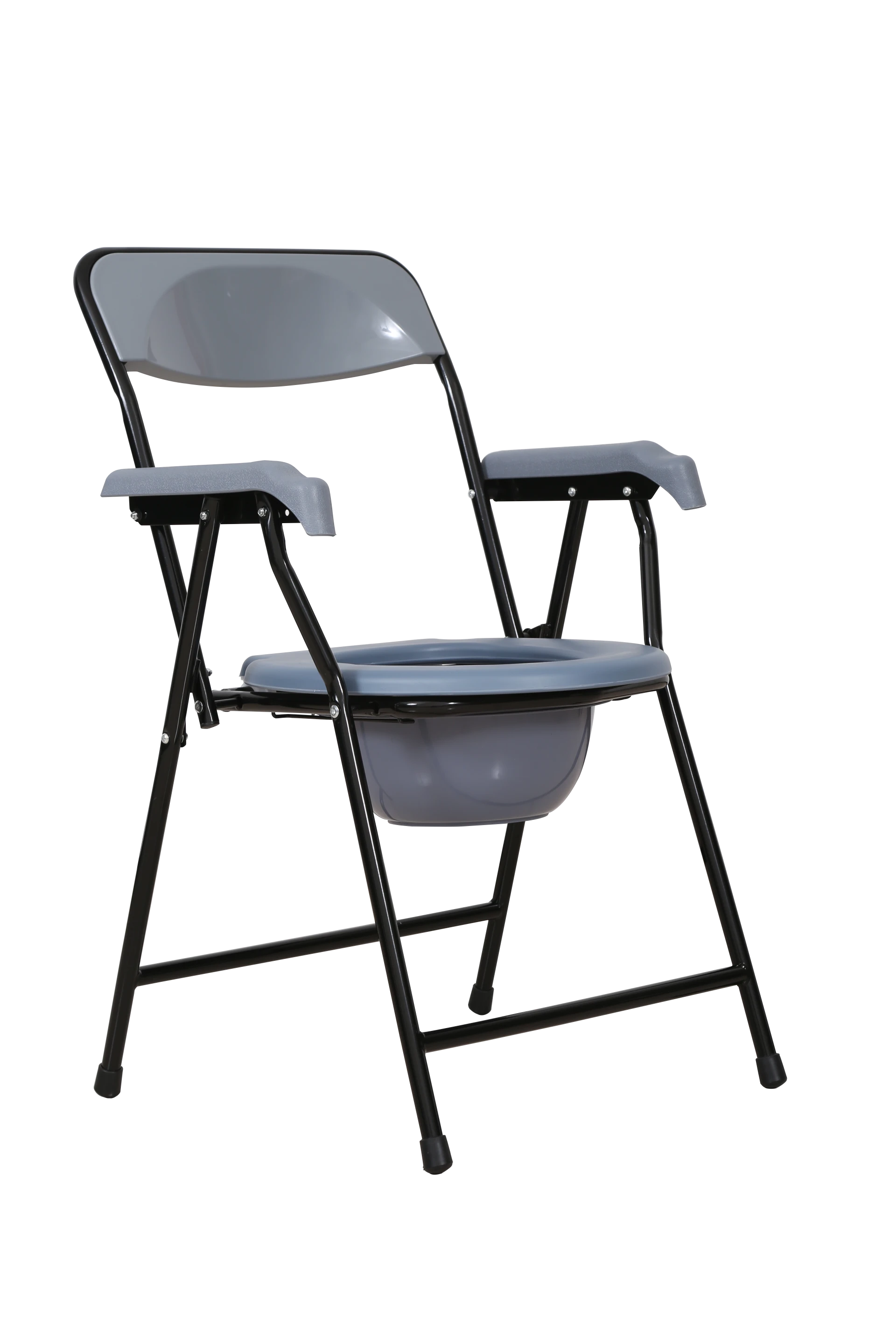 Super Low Priced Folding Toilet Chair Wheelchair with Bedpan and Toilet Bathroom Safety Equipment