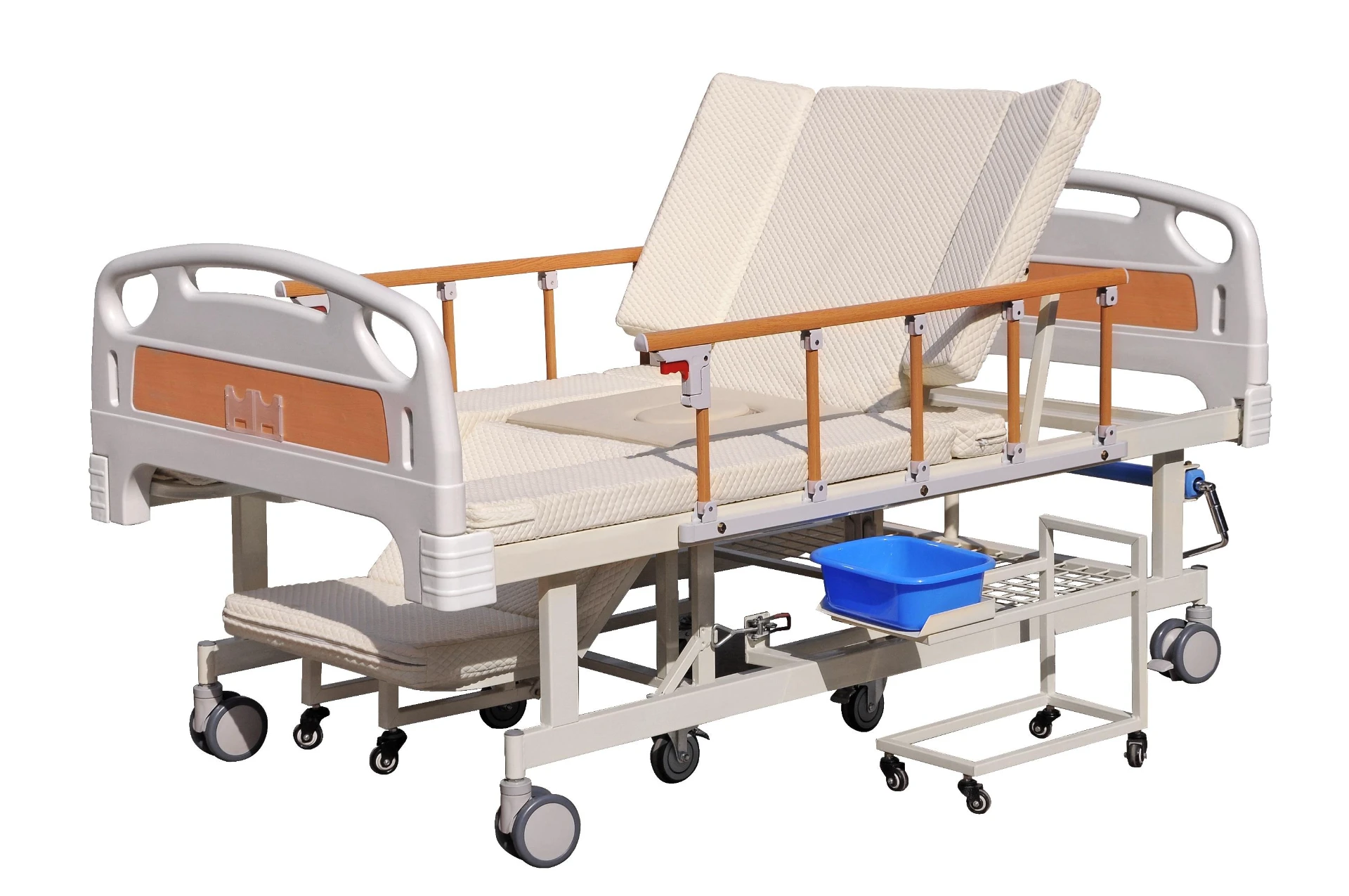 Wheelchair-Bed Combination with Detachable Wheelchair