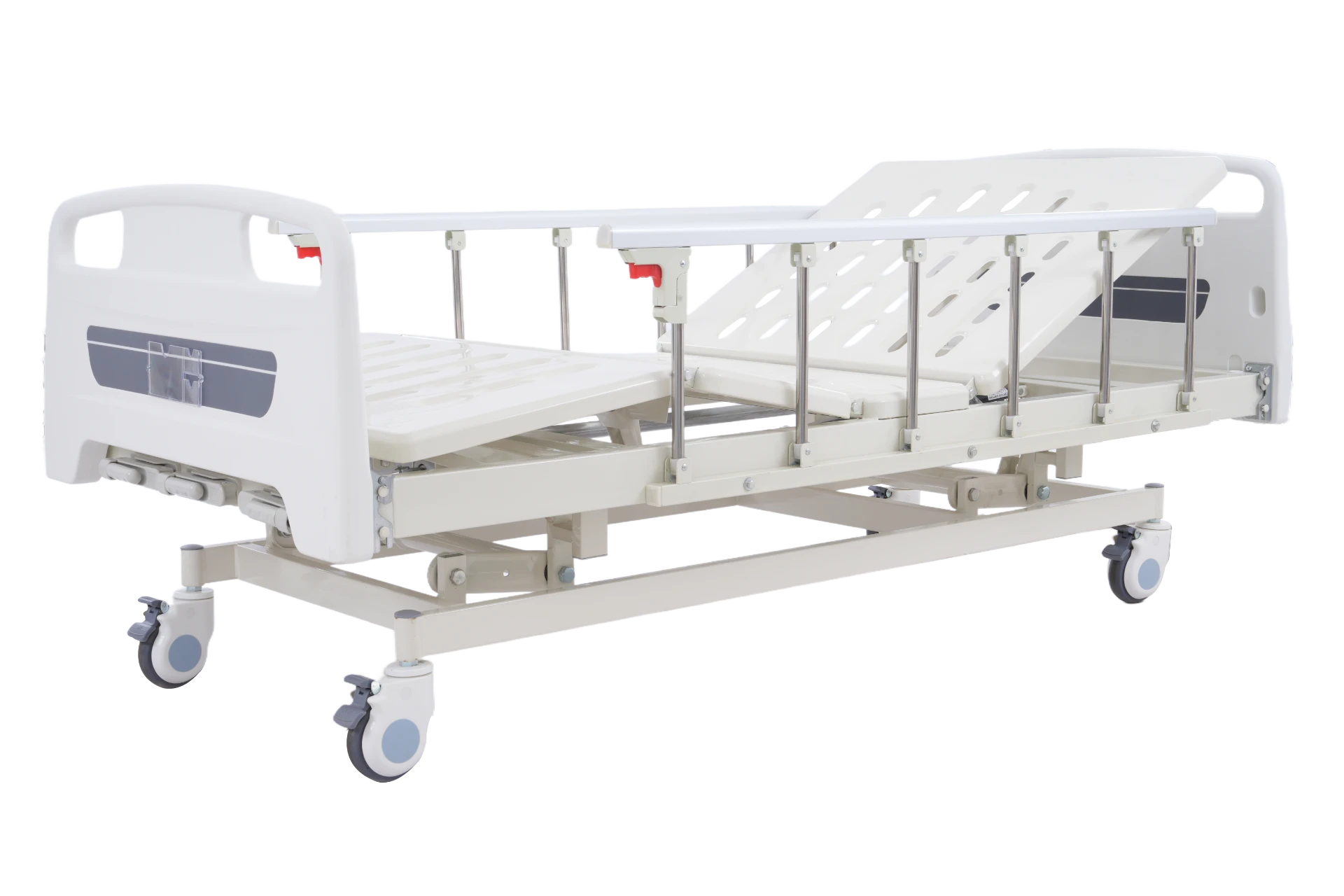 Gray Bedside Boxin Style Perforated Aluminum-Steel Guardrail