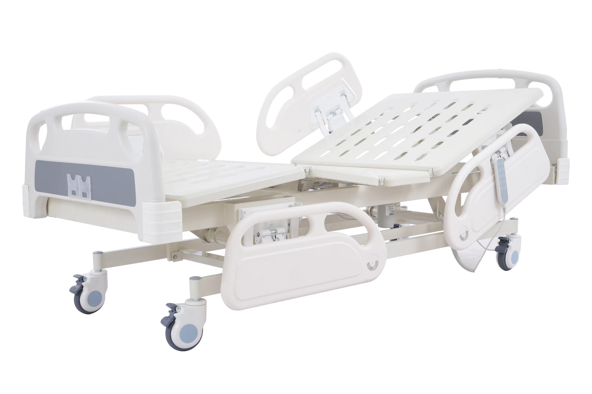Five-Function Electric Hospital Bed Single-Sided Casters
