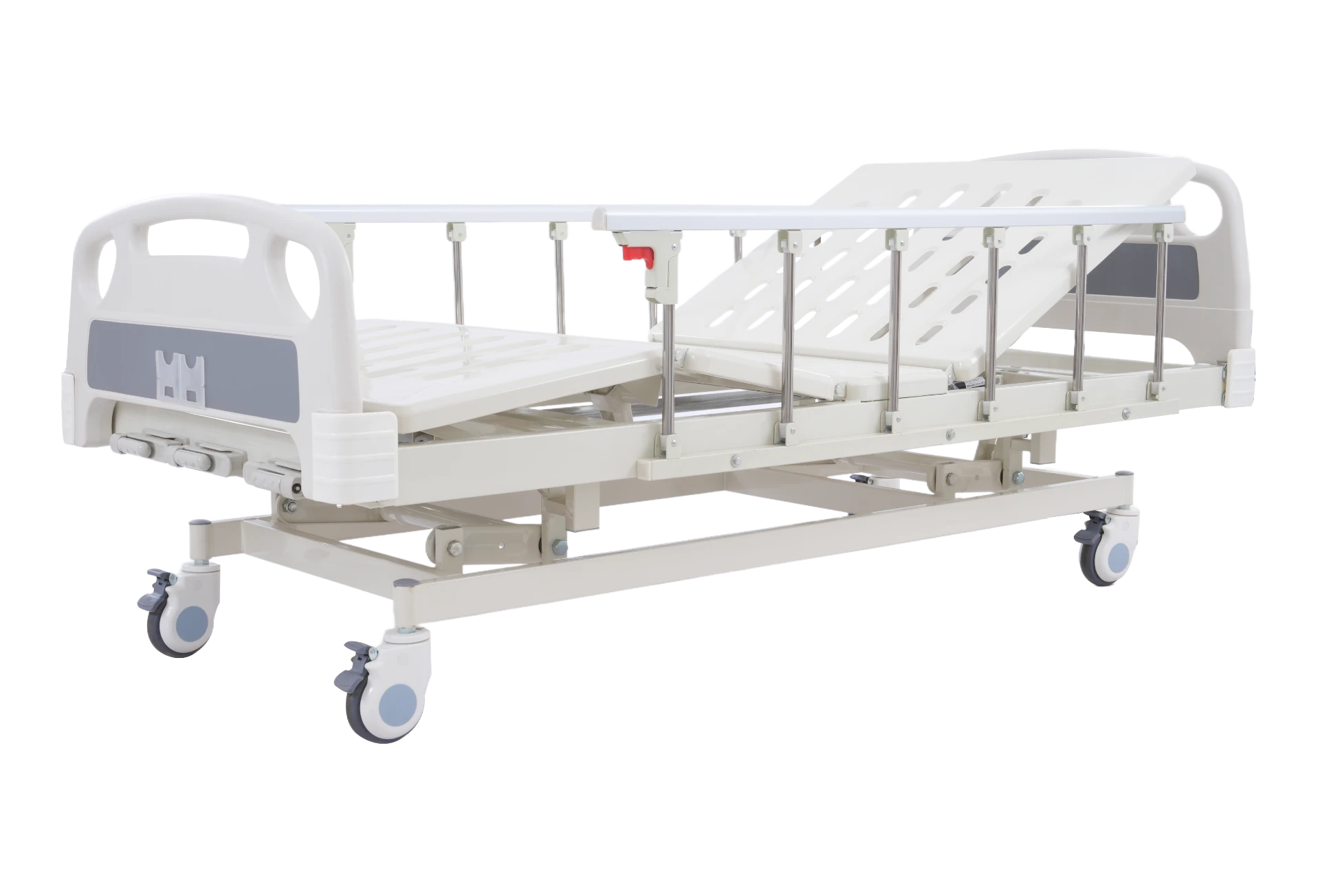 Standard Bed Rail with Gray Manual Three-Function Design