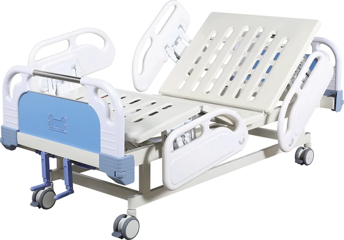 Dual-Function Perforated Headboard Manual Hospital Bed