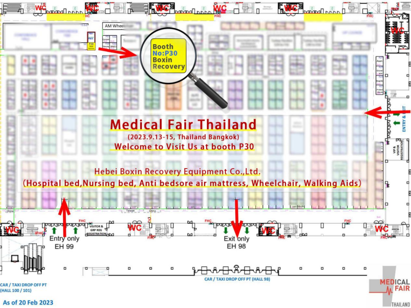 Hospital bedside cabinets for patient convenience and organization
