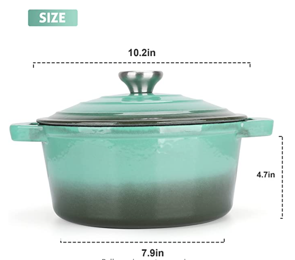 Light Weight Nonstick Enameled Cast Iron Skillet: Easy & Versatile