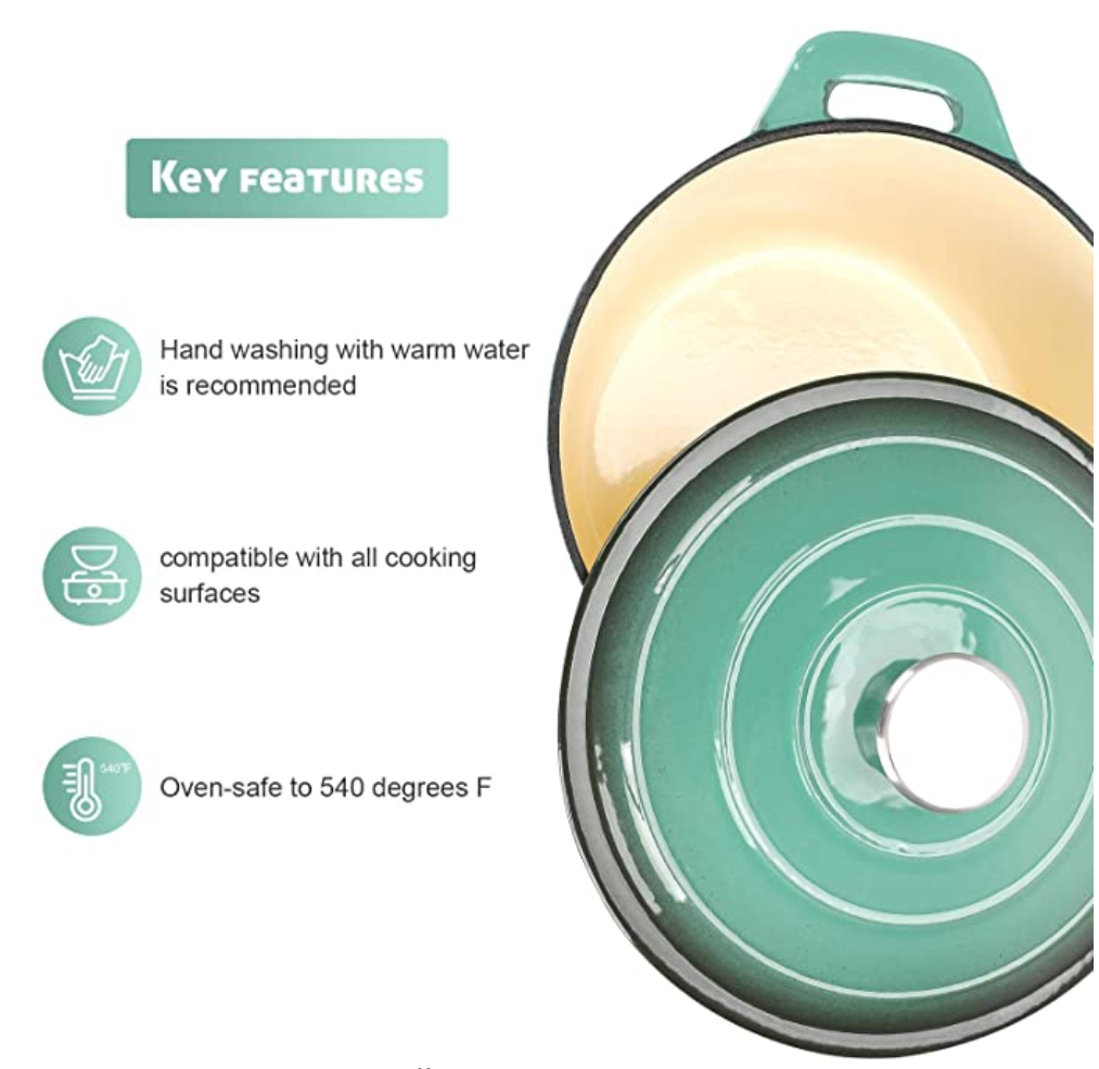 Light Weight Nonstick Enameled Cast Iron Skillet: Easy & Versatile