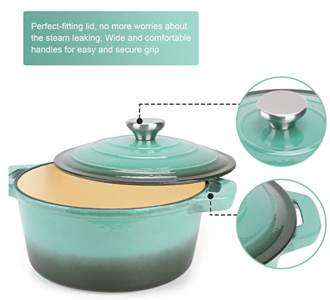 Light Weight Nonstick Enameled Cast Iron Skillet: Easy & Versatile