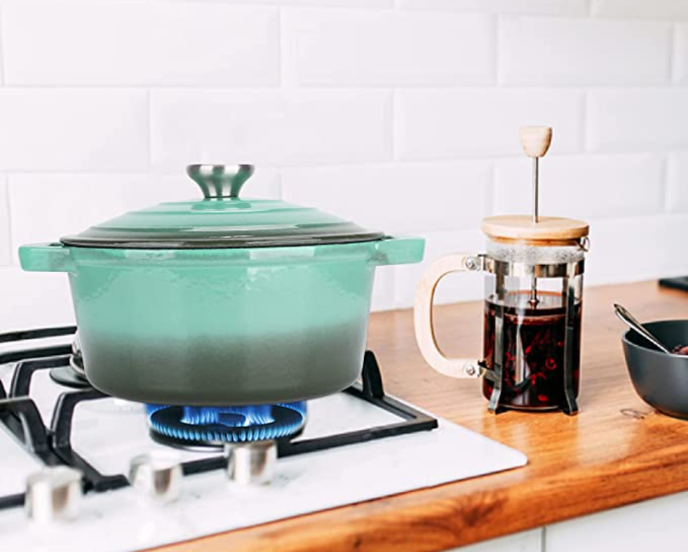 Light Weight Nonstick Enameled Cast Iron Skillet: Easy & Versatile