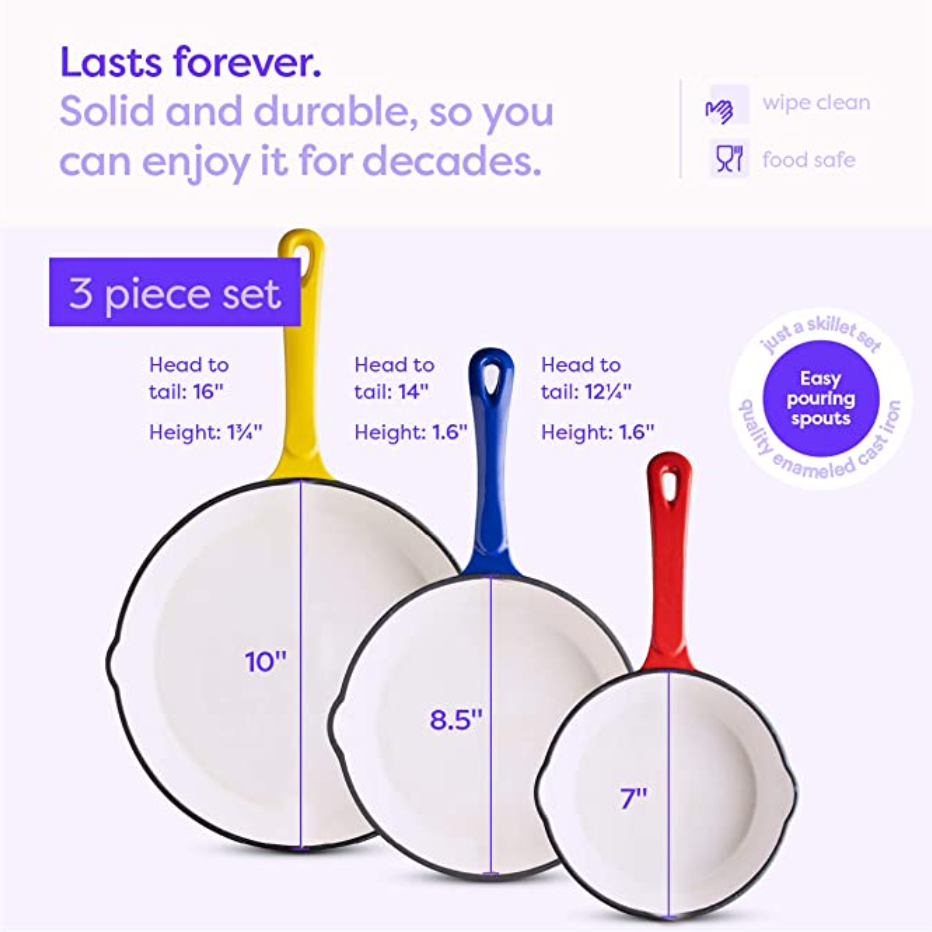 Light Weight Nonstick Cast Iron Enameled Skillet—Worth It?