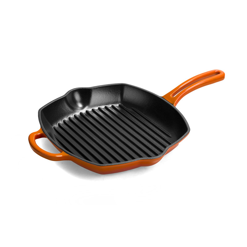Enameled Cast Iron Grill Pan