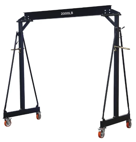Reliable Lifting Performance with 2000 lb Gantry Crane and 2 Ton Overhead Systems