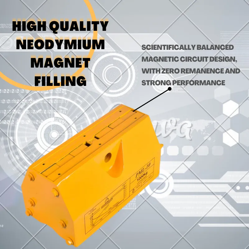 Heavy-Duty Magnetic Lifter with 1000kg Capacity for Efficient Material Handling
