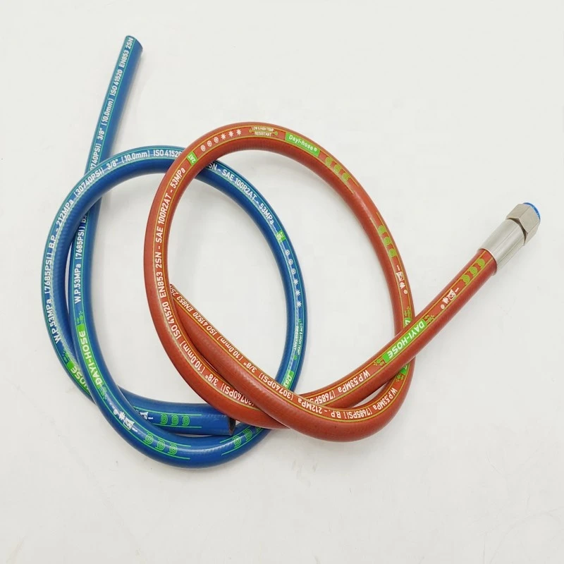oem one wire braided high pressure hydraulic hose supplier