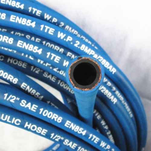 SAE 100 R6 Coloful Fibre Braid Hydraulic Hose
