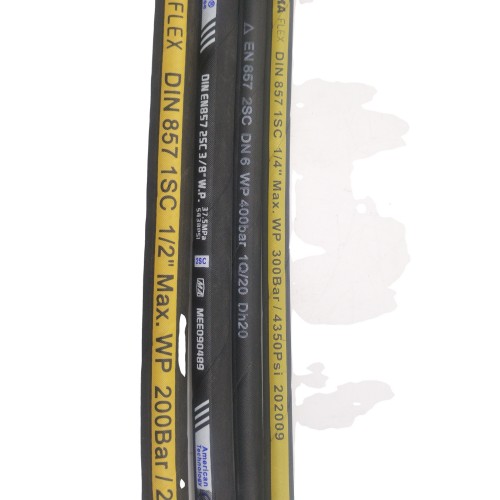 DIN-EN 857 1SC  Low Temperature -55 ℃ Smooth Cloth Hydraulic hose