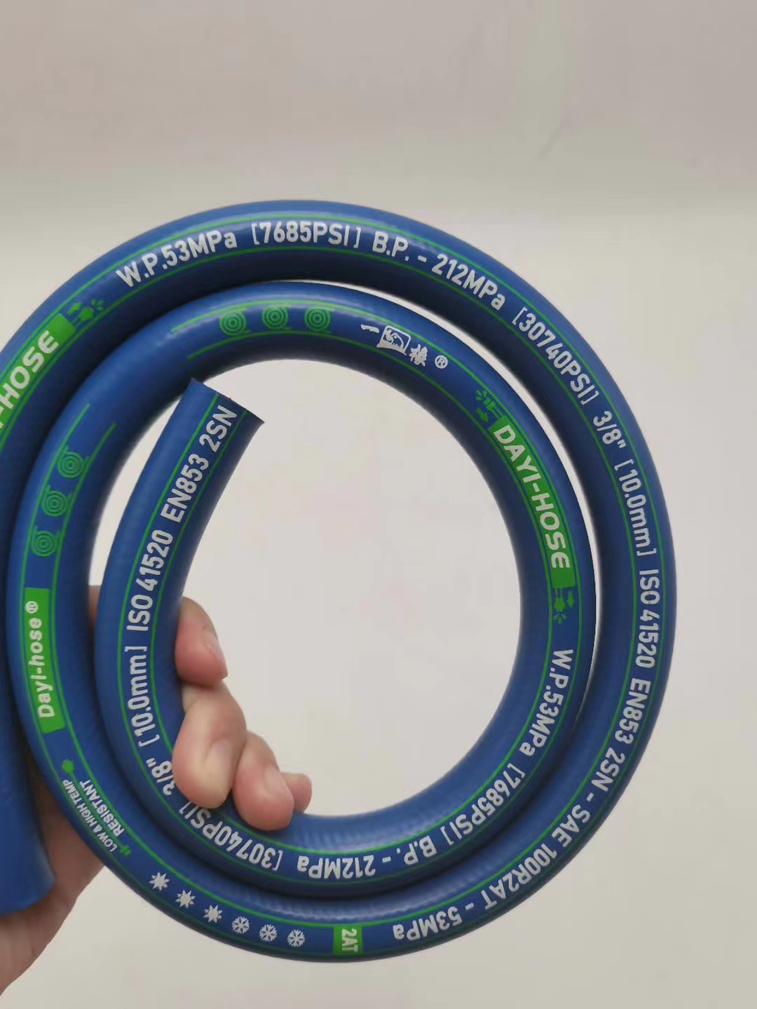 oem one wire braided high pressure hydraulic hose factory