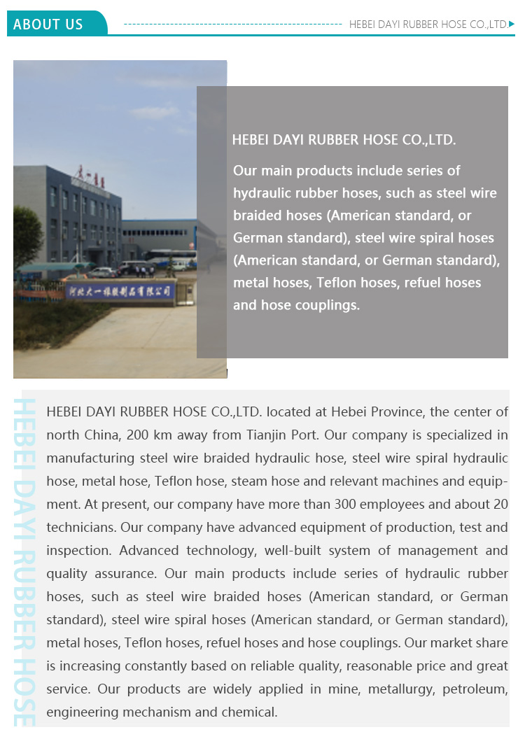 oem one wire braided high pressure hydraulic hose suppliers