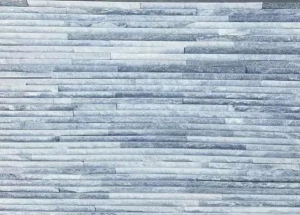 Grey Quartz Water Flow Natural Stone Paneling.
