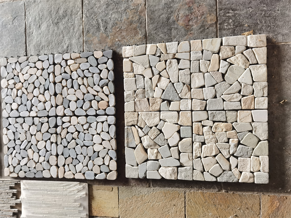 Autumn rose natural flagstone mat