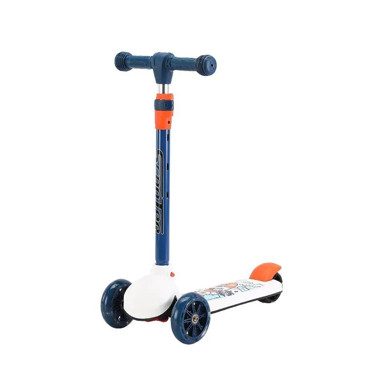 One Button Folding Children's Toy Scooter for Kids Age 2-5