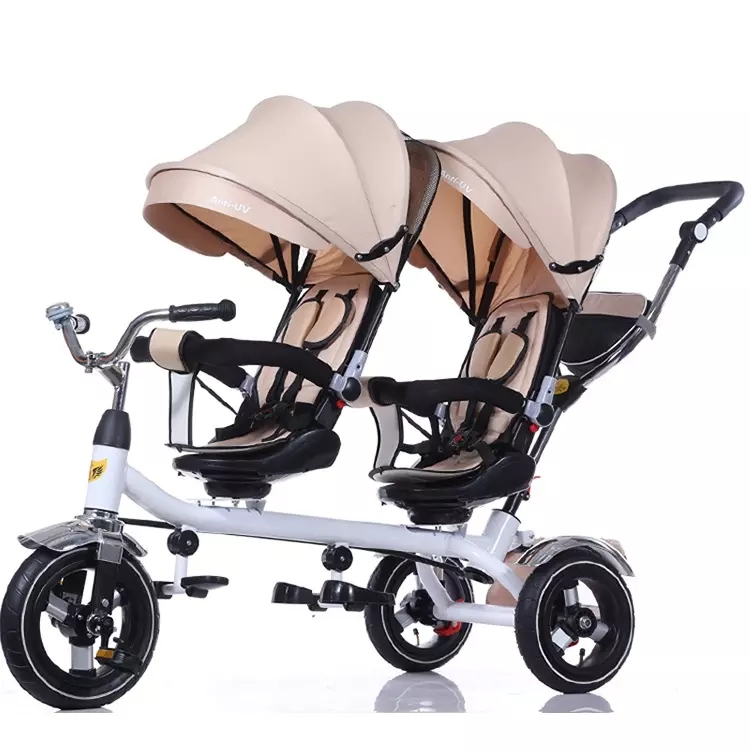 Twins Trike Tricycle Children bike Kids Tricycles Two Seat Baby Stroller Children's Tricycles Twin