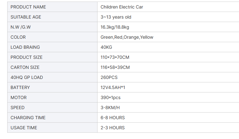 electric cars toddler suppliers